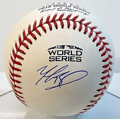 Mookie Betts Signed Baseball Oml 2018 World Series Ball Mlb.com Coa Red Sox • $379.99