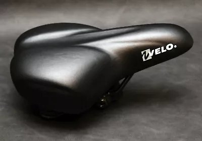 Velo ~ Thick Padded Black Bicycle Seat Saddle ~ Nice! • $10.37