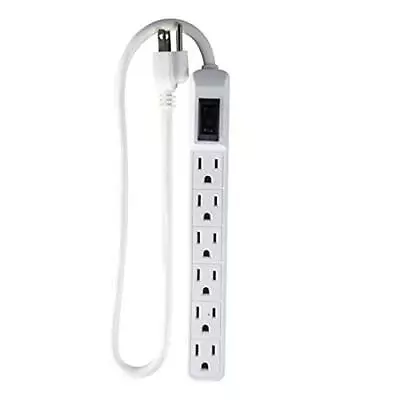 Go Green Power GG-16103MIN 6 Outlet Mini Surge Protector Pack Of 1 White • $8.29