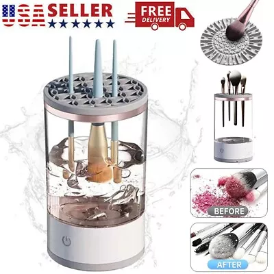 Electric Makeup Brush Cleaner Automatic Cosmetic Brushes Cleaning Machine US New • $14.89