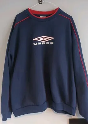 Mens Umbro Retro Vintage 90s Spellout Jumper Size Xxl Used  • £19.99