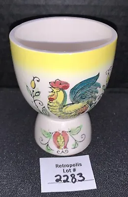 Painted Rooster Ceramic Egg Cup Vtg • $15.20