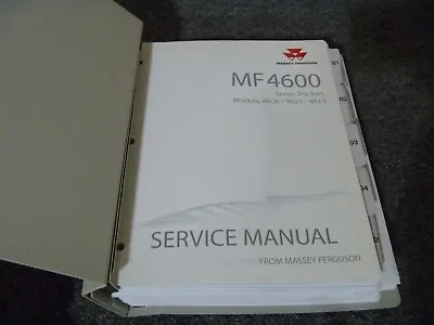 Massey Ferguson MF 4600 4608 4609 4610 Tractor Shop Service Repair Manual • $321.30