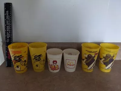 McDonald's McDonaldland Plastic Cups Hamburglar Grimace Mayor McCheese Big Mac • $20