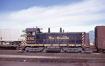 Original Slide DRGW Rio Grande SW1200 #132 - Salt Lake City UT 1973 • $2.99