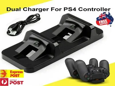 $11.88 • Buy For PS4 Charger Controller Dual Charging Dock Stand USB Base For PlayStation 4