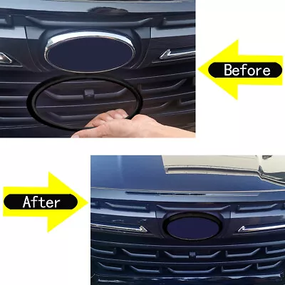 Gloss Black Front & Rear Emblem Trim Ring Cover Fit For Subaru Forester 2022-up • $15.99