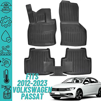 Floor Mats For 2012-2023 Volkswagen Passat Heavy Duty All Weather Liner 2Row Set • $95