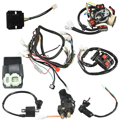 Electric Wiring Harness Kit Magneto Stator GY6 125 150cc ATV Quad Scooter USA • $37.99