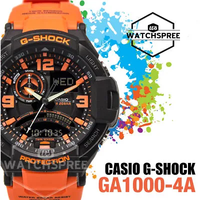 Casio G-Shock Aviation Series Gravity Defier Twin Sensor Watch GA1000-4A • $187.30