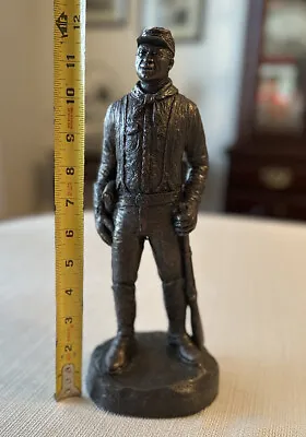  Buffalo Soldier Trooper  Bronzetone Sculpture Replica By Garman 12  Tall • $79.95