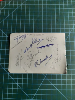 £19.99 • Buy 1951 Worcestershire Cricket Team Autographs
