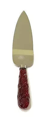 Avon Cape Cod Cake Server Knife Regent Sheffield England Red Handle Stainless • $12