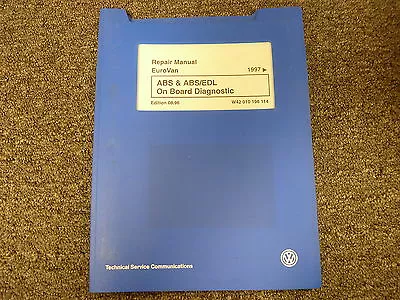 $36.26 • Buy 1997 Volkswagen VW Eurovan ABS & /EDL On Board Diagnostic Service Repair Manual
