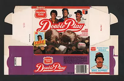 1986 Meadow Gold Double Play Ice Cream Box – Mike Schmidt Card  #L245 • $18.99