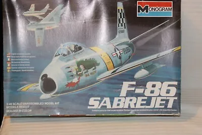 1/48 Scale Monogram F-86 Sabre Jet Model Kit #5427 BN Open Box • $60