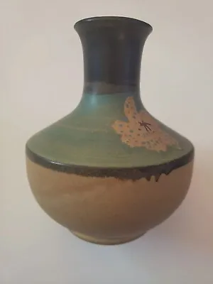 B. Welsh 1971 Pacific Stoneware USA Signed 6 1/8  Art Pottery Vase Estate NR • $30