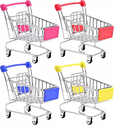 HNYYZL Mini Supermarket Handcart 5 Pcs Mini Shopping Cart Supermarket Handcart • $24.55