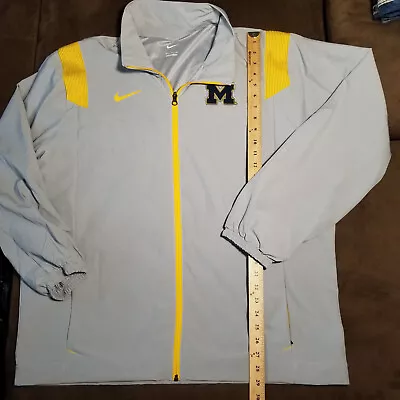 Nike Michigan Wolverines Jacket Full Zip Sideline On-Field  DN6238-007 Size 2XL • $18.95