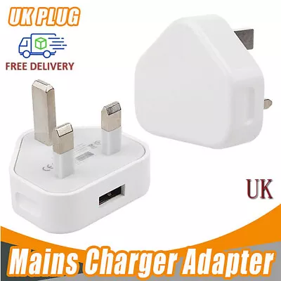 5V 1A 3Pin USB Plug Charger Wall Chargers UK Power Adapter For IPhone Samsung Rt • £3.26