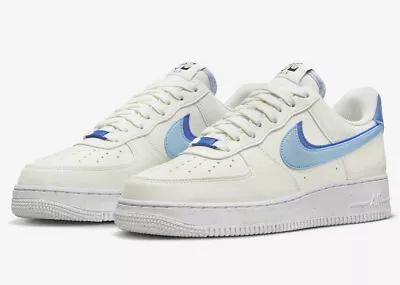 Nike Air Force 1 '07 LV8 White Blue Multi Size US Mens Athletic Shoes Sneakers • $189.99