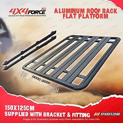 150x125cm Roof Rack Flat Platform Al-Alloy HD For Nissan Navara NP300 Dual Cab • $538.95