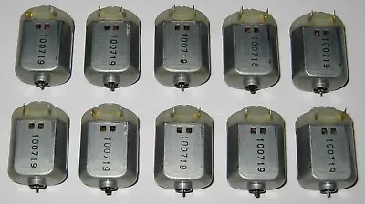 10 X Miniature Project DC Motors - Mabuchi FC-130 - 12 VDC  4800 RPM Short Shaft • $13.95