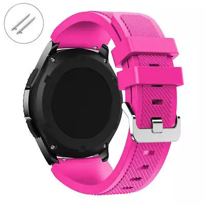 Hot Pink Rubber Silicone Replacement Watch Band Strap Quick Release Pins #4053 • $11.95