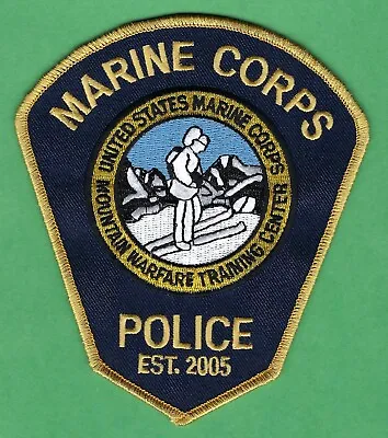 U.s. Marine Corps Base Mountain Warfare Training Center  Police Shoulder Patch • $15