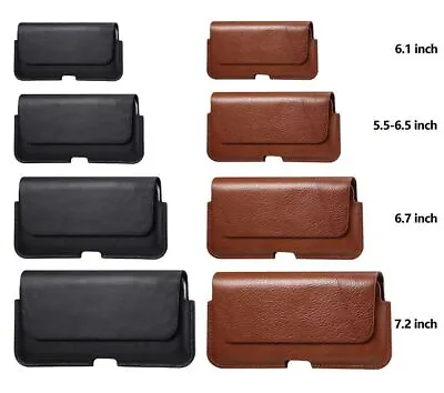 Leather Case Phone Cover Belt Bag For Iphone 14 13 12 Mini 11 Pro 7 8 Plus • £21.34