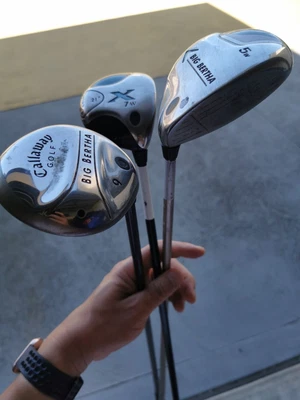 $120 • Buy Ladies Callaway Big Bertha Steelhead Iii  3 And 5 Fairway Woods