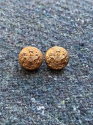 Original WW1/WW2 British Army Brass Small General Service FS/Peaked Cap Buttons • $18.88