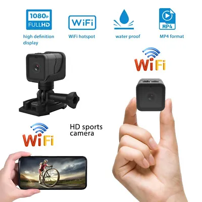 Full HD 1080P Mini Sport WIFI Camera Bike Motorcycle Helmet Action DVR Video Cam • $33.54