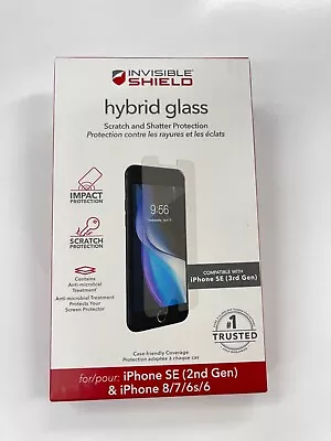 ZAGG Invisible Shield Hybrid Glass For IPhone SE (2nd/3rd Gen) & 8/7/6s/6 Sealed • $9.99