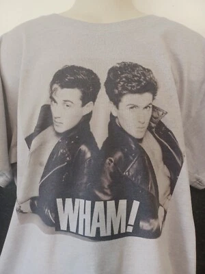 £18 • Buy Wham T-Shirt Band George Michael, Andrew Ridgeley  Unisex Grey