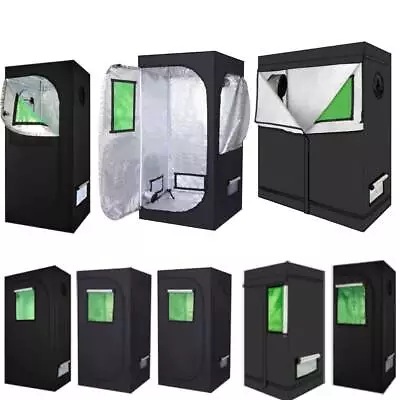 £59.95 • Buy 2023 Premium Grow Tent 600D Silver Mylar Indoor Bud Box Hydroponics Dark Room