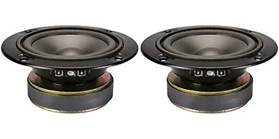 NEW (2) 5  Midrange Speakers.Sealed.8 Ohm.Pro Home Audio Mid Vocal Voice PAIR. • $49