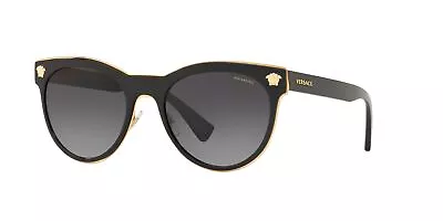 Versace Woman Sunglasses Black Lenses Metal Frame 54mm • $137.95