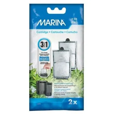 Marina I110/i160 Aquarium Cartridge Pack Of 2 Replacement Power Filters • £7.36