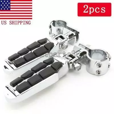 Motorcycle Chrome Highway Foot Pegs For Suzuki Boulevard C50 C90 M50 M90 M109R • $61.09