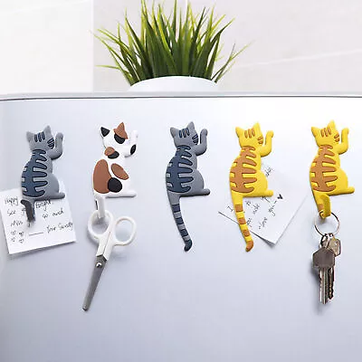 Hanger Hook Creative Cartoon Japanese Cat Magnetic Hanger Pvc • $8.95