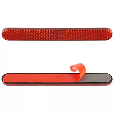 Evermotor Motorcycle Red Reflectors Stick-On 5.47 Inch Oval Bike Reflector...  • $14.99