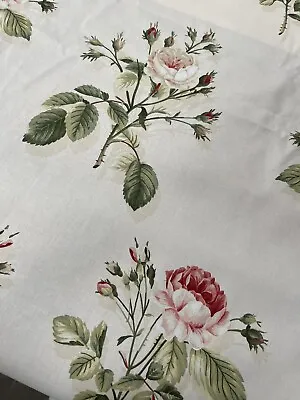 £39.95 • Buy 3.4m SANDERSON English Rose Printed Floral Fabric RRP £40p/m