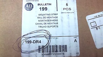 Box Of 5 Allen Bradley 35mmx15mmx1m Mounting Strip 199-dr4 Ser. A New 199dr4 • $125