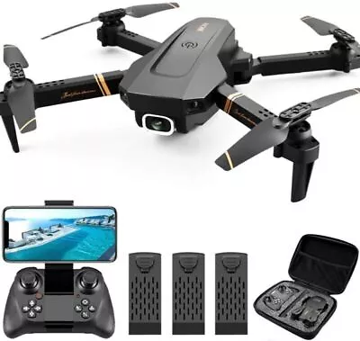 Quad Air Drone RC Drone 4k HD Wide Angle Dual Camera WIFI FPV Drone + 3Battery • $36.95