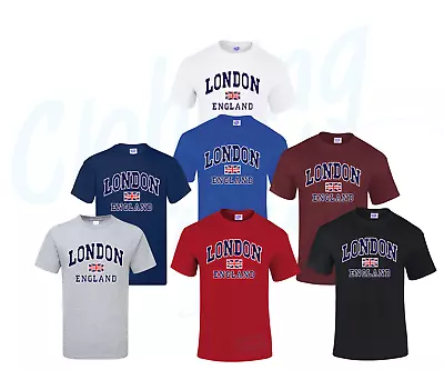 London England Unisex T-Shirt Union Jack Ts Trendy Great Britain Gift Souvenir • £9.99