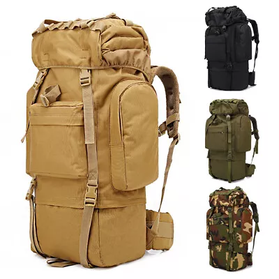 65L Military MOLLE Rucksack Hiking Backpack Large Capacity Camping Hiking Bag US • $42.99