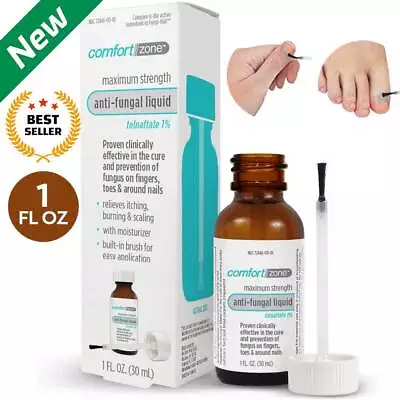 Comfort Zone Liquid Nail Fungus Solution Antifungal Treatment Toenail Fingernail • $11.70