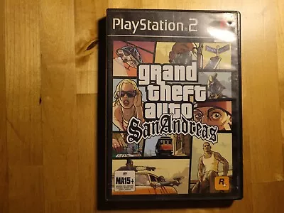 Grand Theft Auto (GTA) San Andreas - PS2 - PAL - Complete - Very Good Condition • $20.42