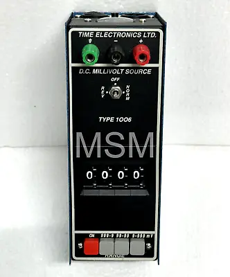 Time Electronics 1006 DC Millivolt Source Calibrator • $600